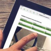 Erfassung von Formular am Tablet